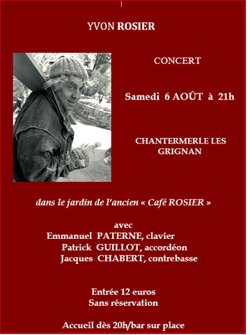 2016 YVONROSIER CONCERT 6AOUT